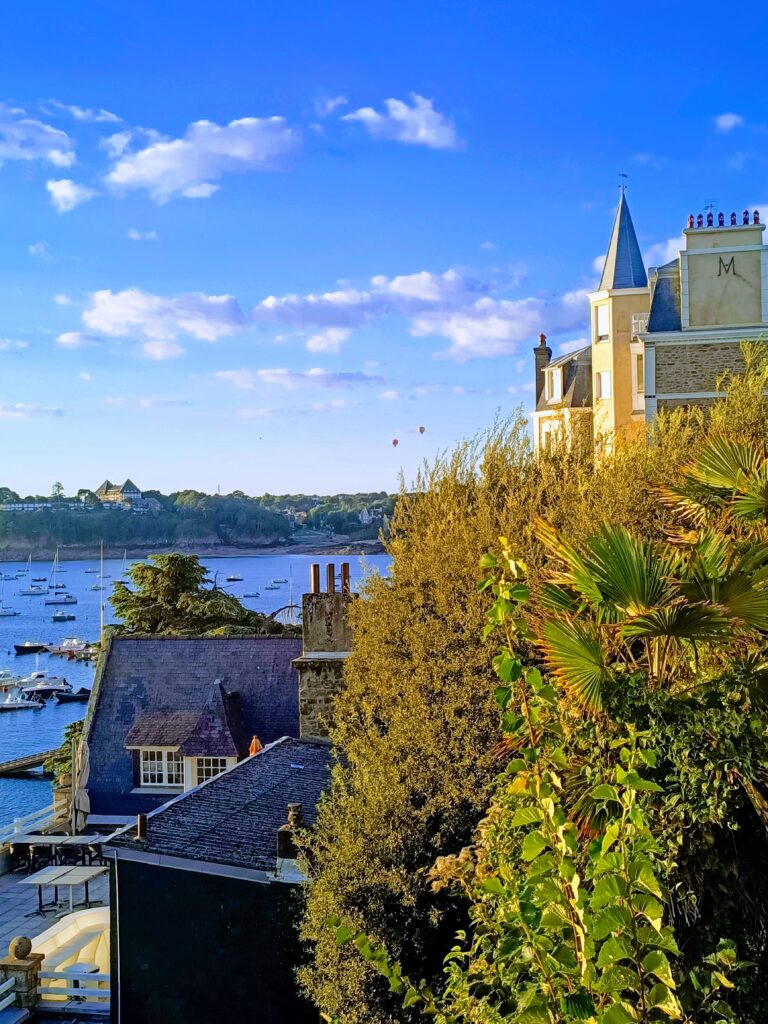 view across the rance estuary from Dinard